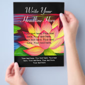 Roze lotusventilator flyer (Hand)