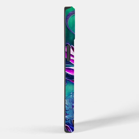 Roze lotusventilatorportret Case-Mate iPhone case (Achterkant / Rechts)