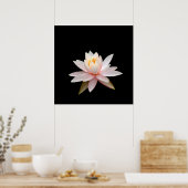 Roze lotuszicht poster (Keuken)