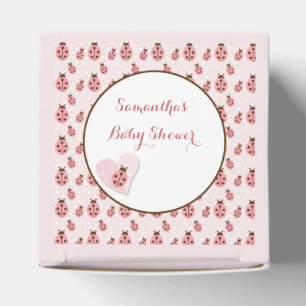 Roze Love Bug, Baby Girl Bedankdoosjes