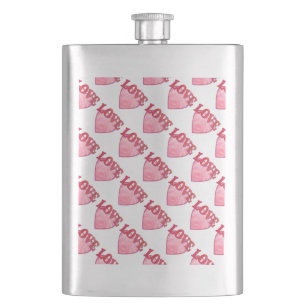 Roze Love Heart Patroon Flacon