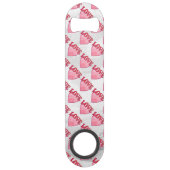 Roze Love Heart Pattern Speed Flessenopener (Voorkant)