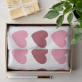 Roze Love Hearts Pattern Tissuepapier (Geschenk)