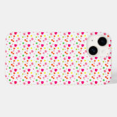 Roze Love Hearts Valentijnsdag Case-Mate iPhone Case (Achterkant (horizontaal))