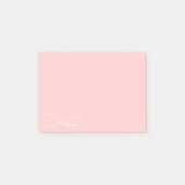 Roze Love Infinity PostIt Notes (Voorkant)