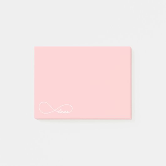 Roze Love Infinity PostIt Notes (Voorkant)