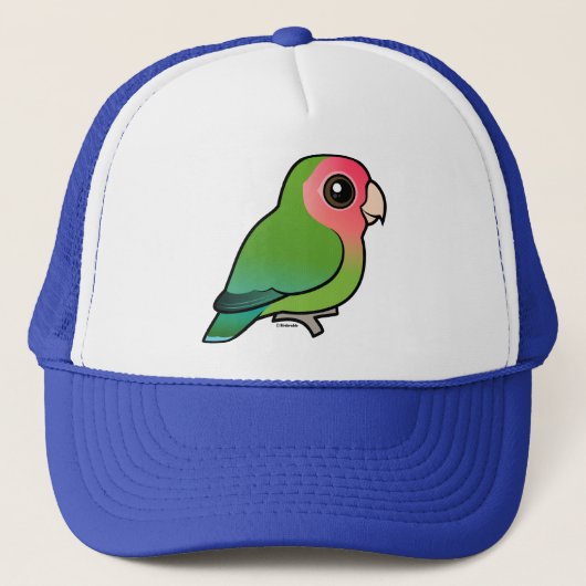 Roze Lovebird Trucker Pet (Voorkant)