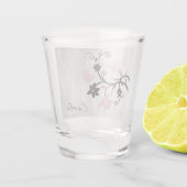 Roze Lovevogels Gepersonaliseerd heet glas (Achterkant)