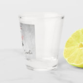 Roze Lovevogels Gepersonaliseerd heet glas (Rechts)