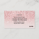 Roze lpn-Visitekaartje Visitekaartje (Achterkant)