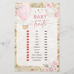 Roze luchtballon is niet ze knappe Baby eigenschap