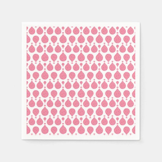 Roze luchtballonnen servet (Voorkant)