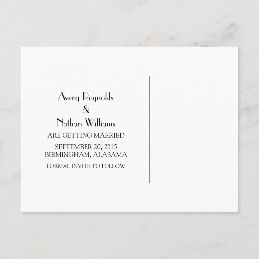 Roze  luchters sparen het Briefkaart Datum (Achterkant)