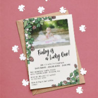 Roze Lucky One Four Leaf Clover 1st Birthday Party