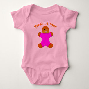 Roze Lucky Team Ginger voor Fun Ginger en Redhead Romper