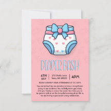 Roze luierbash-Baby shower