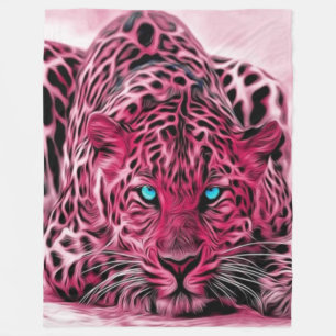 Roze luipaard, aangepaste rugzak, groot fleece deken