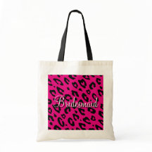 Roze luipaard afdrukbruidachtige bruiloft canvas t