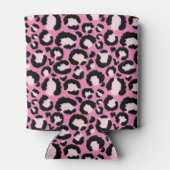 Roze luipaard afdrukken blikjeskoeler (Achterkant)