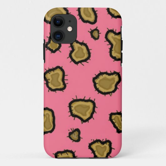 Roze luipaard afdrukken Case-Mate iPhone case (Achterkant)