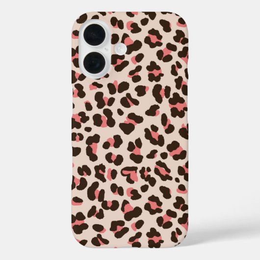 Roze luipaard afdrukken Case-Mate iPhone case (Achterkant)