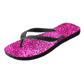 Roze luipaard afdrukken/Teenslippers Teenslippers (Schuin)