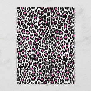 roze luipaard briefkaart