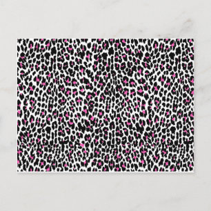 roze luipaard briefkaart