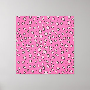 Roze luipaard / Cheetah Pattern (dierpatroon) Canvas Afdruk