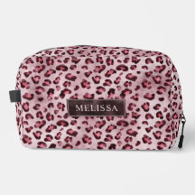 Roze Luipaard Dierprint Met Nepfolie En Naam