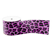 Roze luipaard grosgrain lint (Spoel)