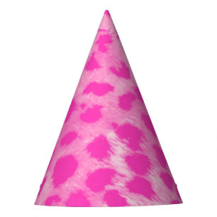 Roze Luipaard Jachtluipaard Wilde Jungle Verjaarda Feesthoedjes