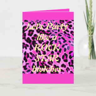 roze luipaard, Let's Party als een ROCK STAR biot.