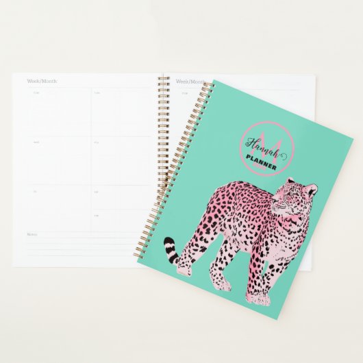 Roze luipaard planner (Display)