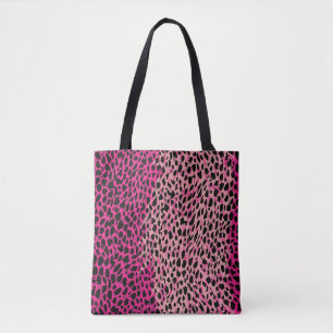 Roze luipaard textielfabricagedier, ruggrou draagtas