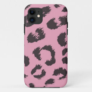 Roze Luipaard Vachtpatroon iPhone 11 Hoesje