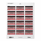 Roze Luipaardprint Etiket (Full Sheet)