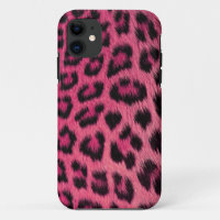 Roze Luipaardprint iPhone 5 Hoesje (hoge resolutie