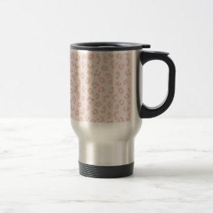 Roze Luipaardprint Reisbeker