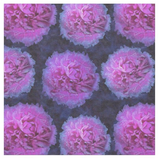 Roze Lush Peony Flowers Stof (Close Up)