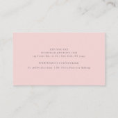 Roze luxemburalist QR Code Professional Visitekaartje (Achterkant)