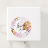 Roze maan bedankjes labels (In situ)