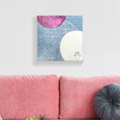 Roze Maan Canvas Print (Insitu (Woonkamer))