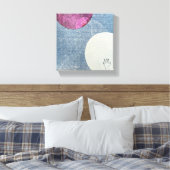 Roze Maan Canvas Print (Insitu (Slaapkamer))