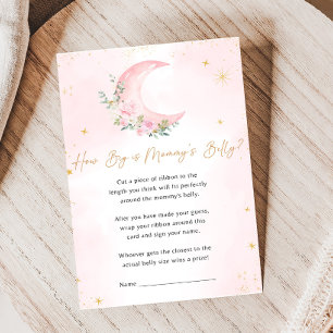 Roze Maan en Sterren Baby Shower Hoe Groot Is Spel