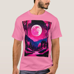 Roze Maan Fantasie T-shirt