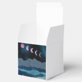 Roze Maan Fases Landschap Bedankdoosjes (Geopend)