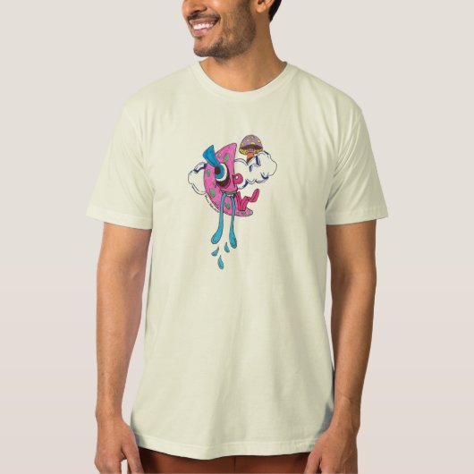 Roze maan t-shirt (Voorkant)