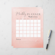 Roze Maandkalender en Budget