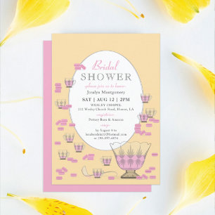 Roze Macarons & Crystal Punch Set Vrijgezellenfees Kaart